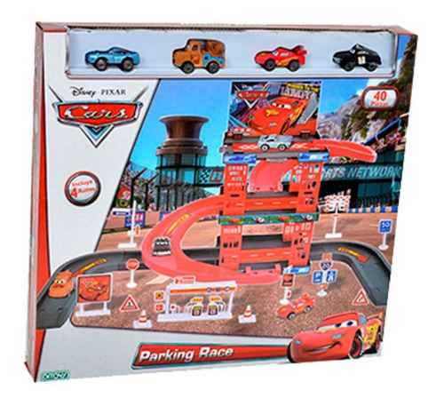 Parking Race Cars 3 - 4 Autos - 40 Piezas Ploppy 691631