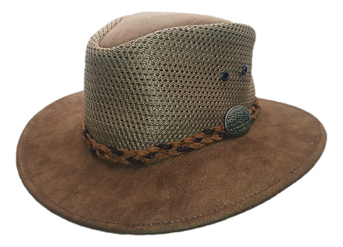 Sombrero De Malla Ligero Y Transpirable Con Trenza, Unisex