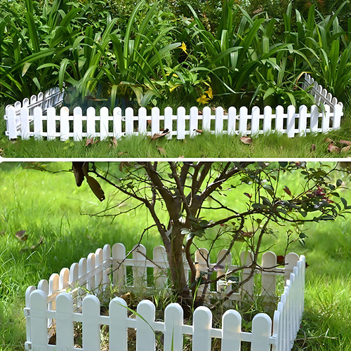 Cerca De Plastico Con Punta Redonda - Jardin Cantero