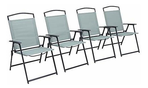 Pellebant 4 Sillas De Comedor De Patio, 4 Sillas Plegables P