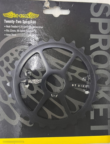 Plato Gt Original, 25 Dts, 22mm, 48 Spline, Para Bici