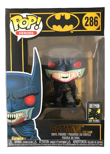 Funko Pop Batman Red Rain #286 - Batman 80 Years