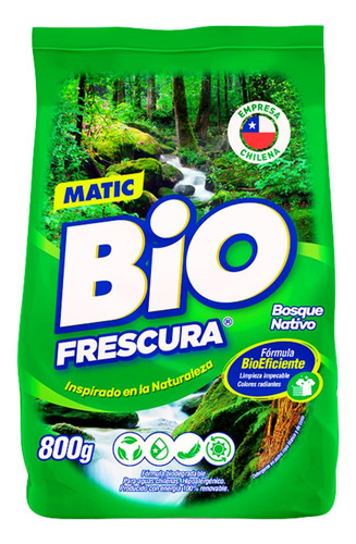 Pack 12 Detergente En Polvo Bio Frescura 800g Colección