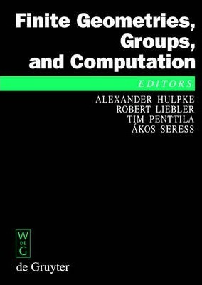 Libro Finite Geometries, Groups, And Computation : Procee...