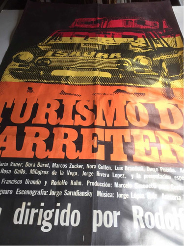 Poster Turismo De Carretera J.m.fangio Bordeu Galvez 1968 