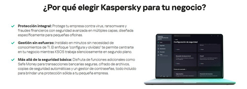 Kaspersky Small Office Security - 50 Dispositivos, 5 Servidores, 1 Año - Digital