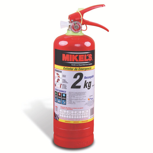 Extintor Recargable De Emergencia 2kg Mikels