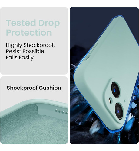 Funda De Celular Firenova, Para iPhone 15, Verde Menta