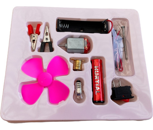 Kit Electronico Escolar Iluminacion + Pilas