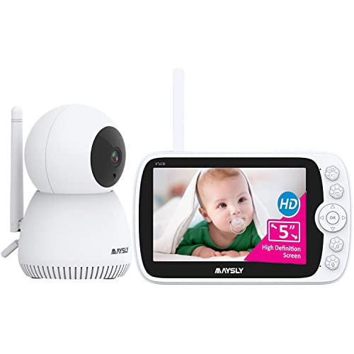 Video Baby Monitor Con Cámara Y Audio, Pantalla Lcd 1080p De