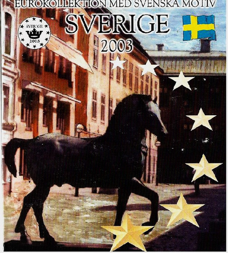 Fk Suecia Set 8 Monedas 2003 Euro Muy Raro Unico