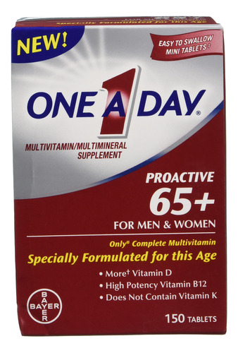 One-a-day Proactive 65 Plus Multivitaminas Para Hombres Y Mu