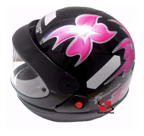 Capacete Taurus San Marino Femme Preto Tamanho 60