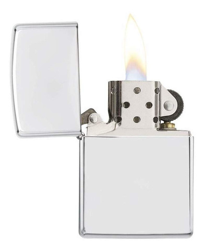 Imagem 2 de 5 de Isqueiro Zippo 250 Espelhado High Polish Chrome Original