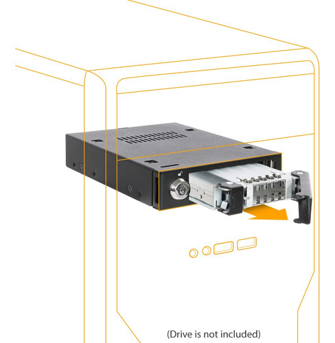 Icy Dock Rugged Full Metal 2.5  Sa Sata Hdd Ssd Mobile Rack