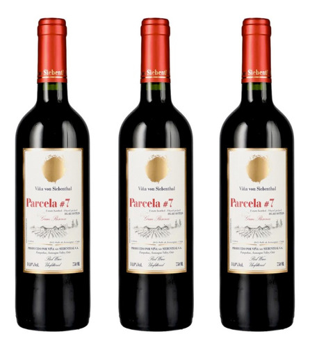 3 Vinos Von Siebenthal Parcela 7, Ensamblaje