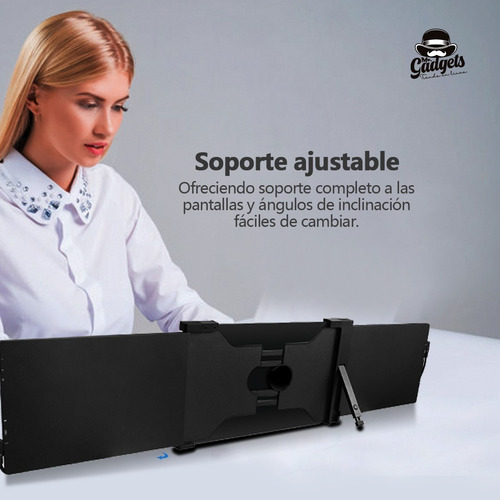 Imagen 10 de 10 de 2 Pantallas Para Laptop Portátil Doble Monitor 13,3'' 1080p