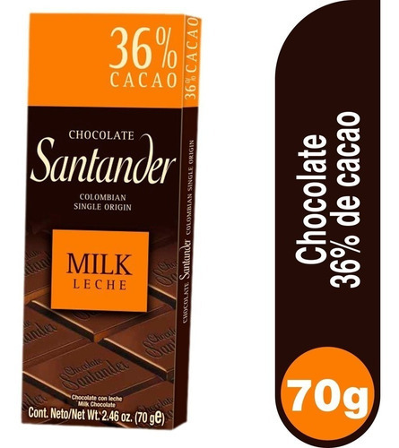 Chocolatina Santander 36% Plegadiza X - kg