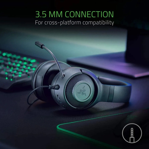 Imagen 5 de 7 de Auriculares Gamer Razer Kraken X Multiplataforma Pc Ps4 Swit