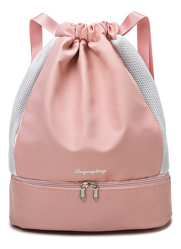 Mochilas Deportivas Impermeable 35l Unisex - Gran Capacidad, Ligera Y Con Múltiples Bolsillos, Compartimento Para Zapatos, Seco/húmedo, Ideal Para Gym, Viajes Y Actividades Al Aire Libre, Color Rosa