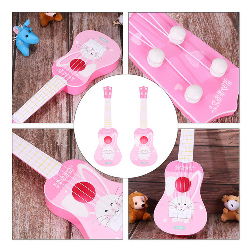 Juguete Musical Educativo De 4 Cuerdas Para Guitarra, Dibujo