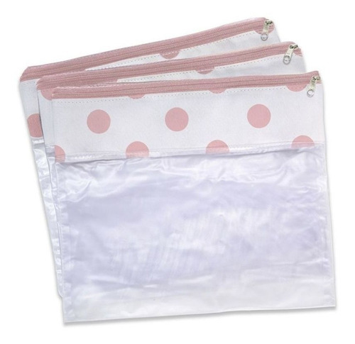 Conjunto Com 3 Saquinhos Para Bolsa Maternidade - Masterbag Cor Rosa