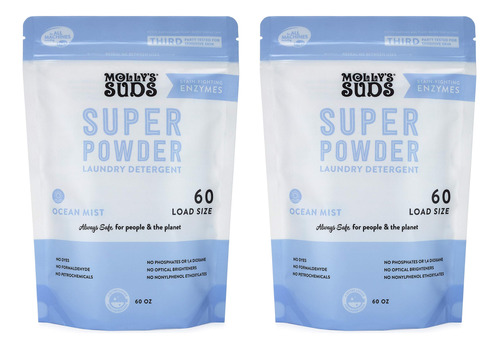Molly's Suds Super Powder Detergent | Jabon Natural Extra Fu