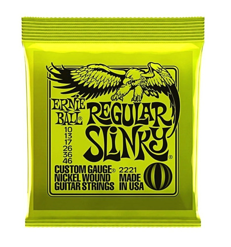 Cuerdas Para Guitarra Eléctrica 010/046 Ernie Ball 2221