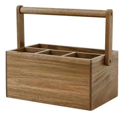 Organizador Con Mango, Soporte De Utensilios De Madera