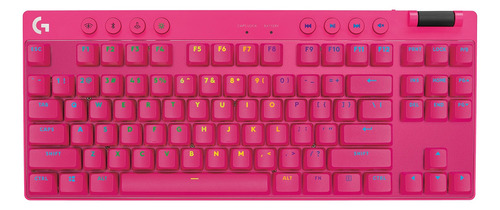 Teclado Mecánico Logitech G Pro X Tkl Lightspeed Magenta Idioma Inglés US