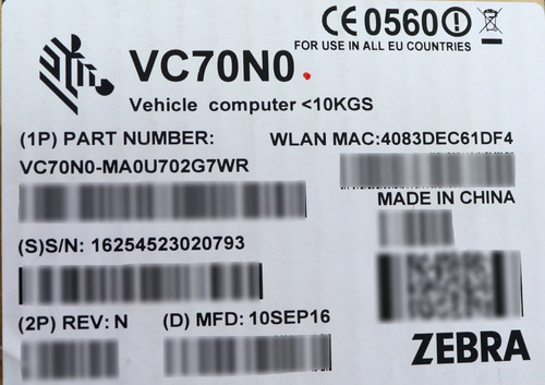 Computadora Zebra Vc70n0 (con Factura)