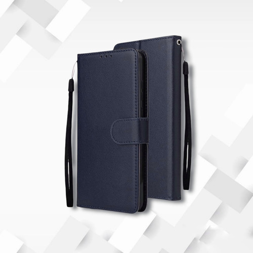 Funda Cartera Tarjetero Piel Para Moto G9 Play + Cristal 21d
