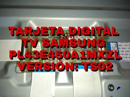 Tarjeta Digital Tv Samsung Pl43e450a1mxzl Versión: Ts02