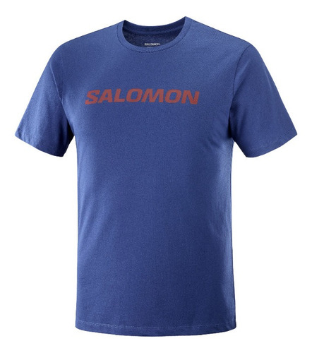 Polera Hombre Outlife Logo Azul Salomon