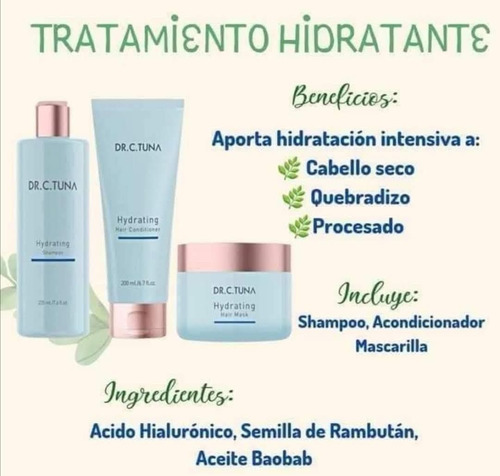 Acondicionador Hidratante Dr. C Tuna Farmasi 200 Ml