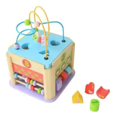 Juego Didáctico Cubo Multifunción 7en1 Montessori Para Niños