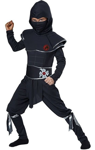 Disfraz De Guerrero Ninja Para Niños, Talla L