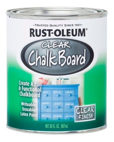 Pintura Pizarrón Chalk Board Rust Oleum | Transparente 887ml