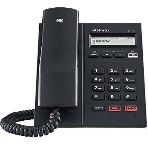 Telefone Ip Voip Intelbras Tip 125 Display Viva-voz Poe Top