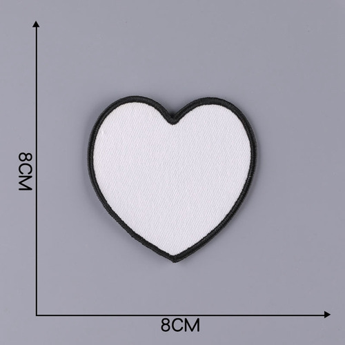Patches De Sublimação Em Branco, Tecido, Adesivo Térmico, 6