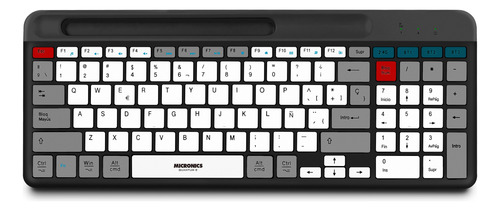 Teclado Multimedia Bluetooth Quantum 3 Micronics K600-3m