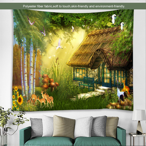 Tapiz De Pared Con Forma De Cuento De Hadas Con Forma De Bos