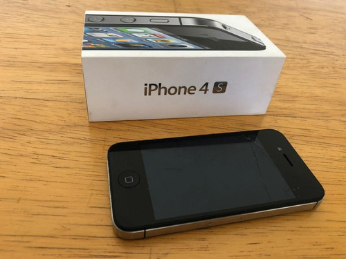 iPhone 4s 16gb Original Preto Usado Na Caixa Tudo Funcionand