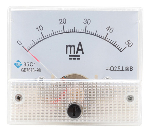 Medidor De Panel De Corriente Analógico Amperímetro 0-50 Ma