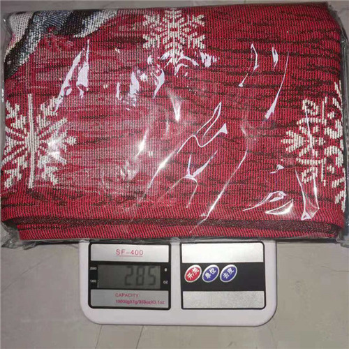 Mantel En Forma De Y, Bordado Con Muñeco De Nieve Navideño,