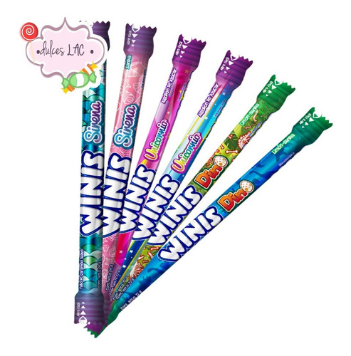 Winis Maxi Tubito Caramelo Suave C/16 Pzas - 3 Pack