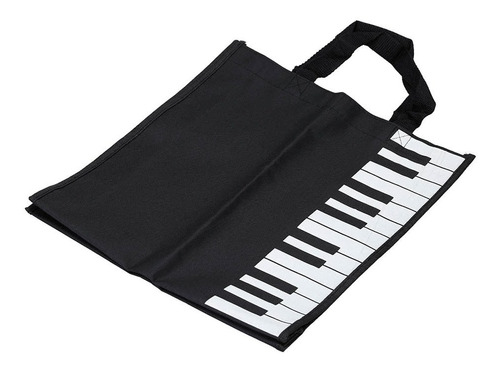 Piano Keys Música Bolso Totalizador Compras Bolsa Regalo