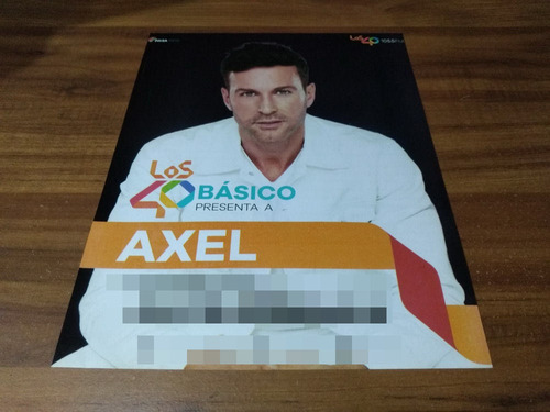 (pc573) Publicidad Axel * Los 40 Basico * 2017 (Usado)