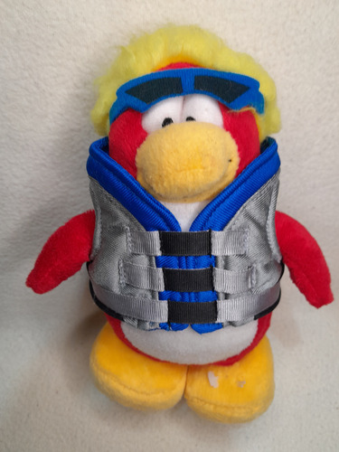 Peluche Original Club Penguin Con Gafas Disney Jakks Pacific