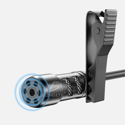 Imagen 2 de 2 de Microfono Manos Libres Clip Celular Gamer Blogger Telefono